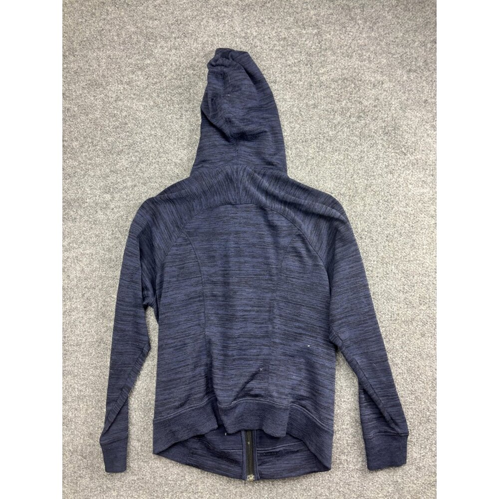 Athleta Hoodie Jacket‎ Womens M Blue Full Zip Stretch Athletic Casual Pockets - Picture 6 of 6